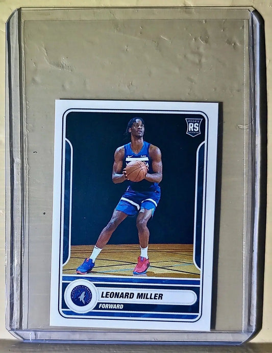 2023-24 Leonard Miller Panini NBA Basketball #397 Sticker Minnesota Timberwolves - Basketball Card Single