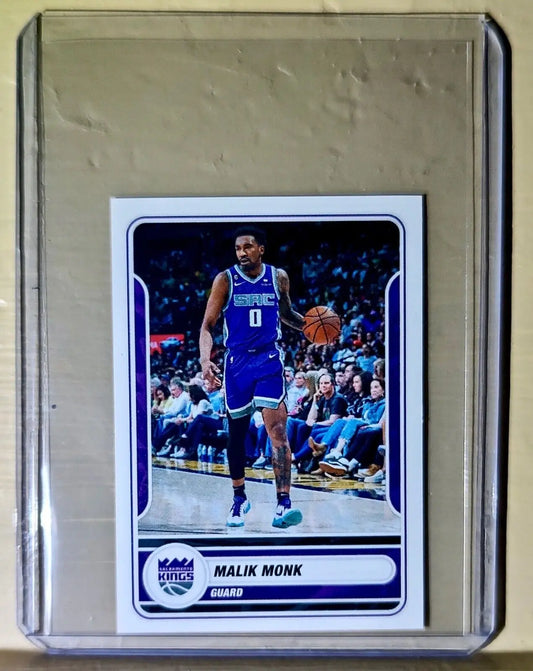 2023-24 Malik Monk Panini NBA Basketball #458 Sticker Sacramento Kings - Basketball Card Single
