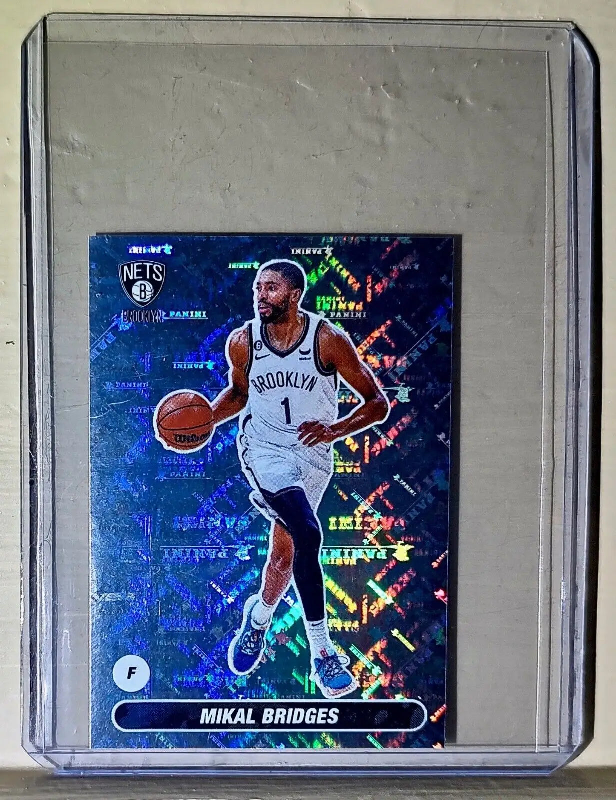 2023-24 Mikal Bridges Panini NBA Basketball #127 Sticker Brooklyn Nets - Basketball Card Single