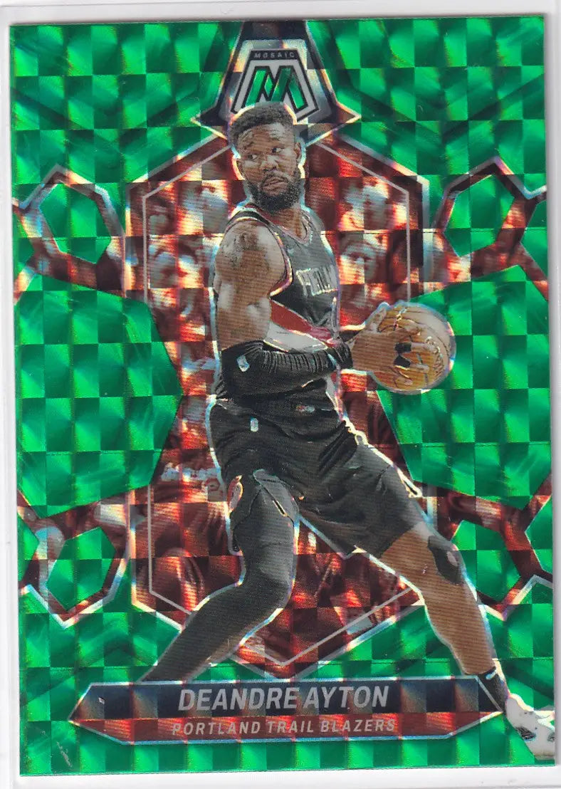 2023-24 MOSAIC #141 DEANDRE AYTON GREEN REACTIVE- PORTLAND TRAIL BLAZZERS - Basketball Card Single