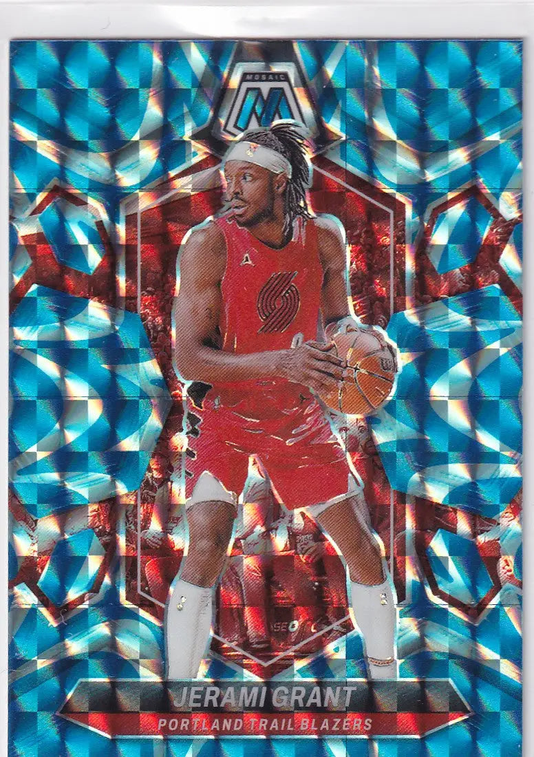 2023-24 MOSAIC #155 JERAMI GRANT REACTIVE BLUE- PORTLAND TRAIL BLAZZERS - Basketball Card Single