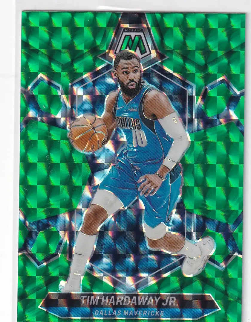 2023-24 MOSAIC #162 TIM HARDAWAY JR GREEN REACTIVE- DALLAS MAVERICKS
