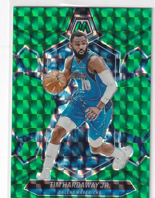 2023-24 MOSAIC #162 TIM HARDAWAY JR GREEN REACTIVE- DALLAS MAVERICKS