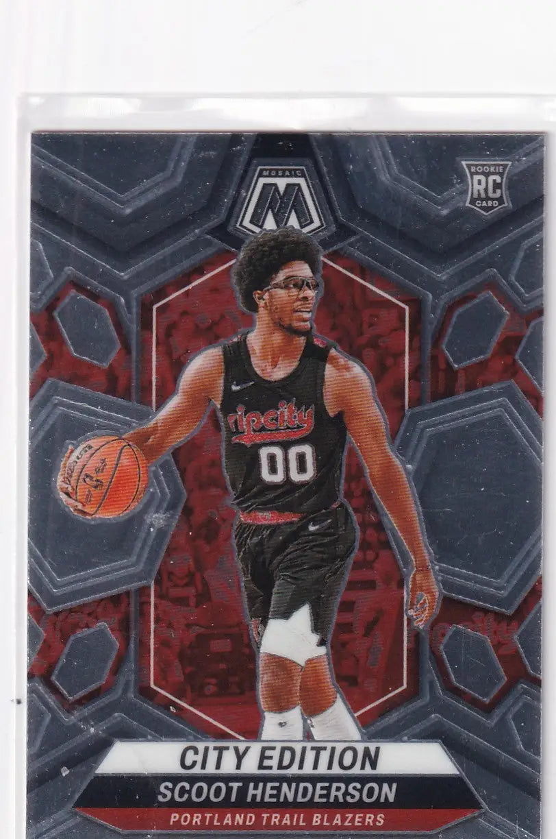 2023-24 MOSAIC #275 SCOOT HENDERSON CITY EDITION- PORTLAND TRAIL BLAZZERS - Basketball Card Single
