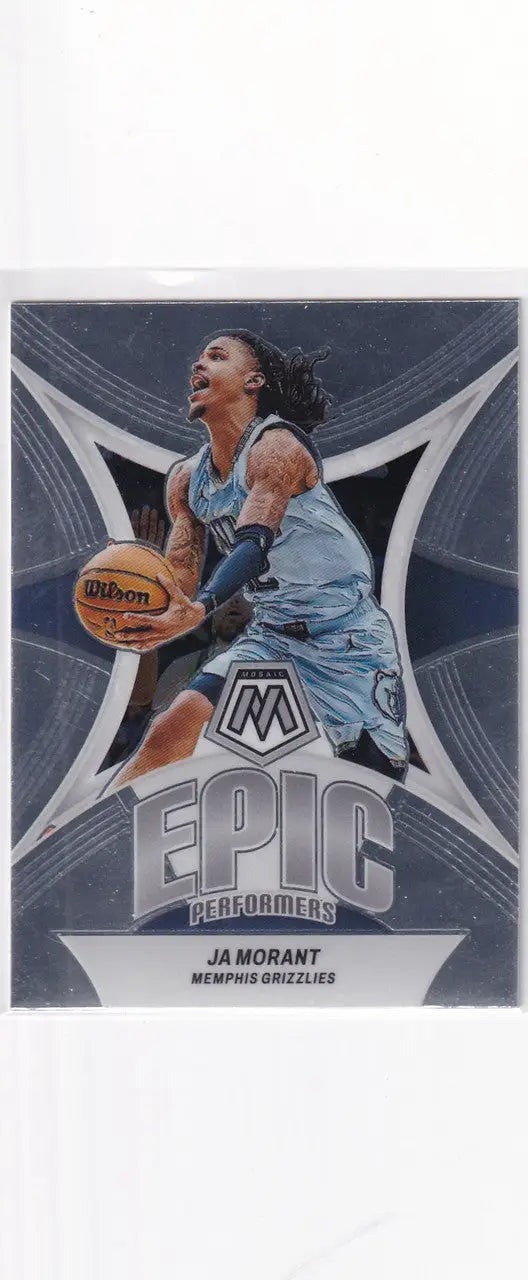 2023-24 MOSAIC #5 JA MORANT EPIC PERFORMERS- MEMPHIS GRIZZLIES - Basketball Card Single