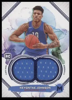 2023-24 Motif Keyontae Johnson #MDR-9 Rooke Relics Dual Ultramarine Blue #/35 - Basketball Card Single