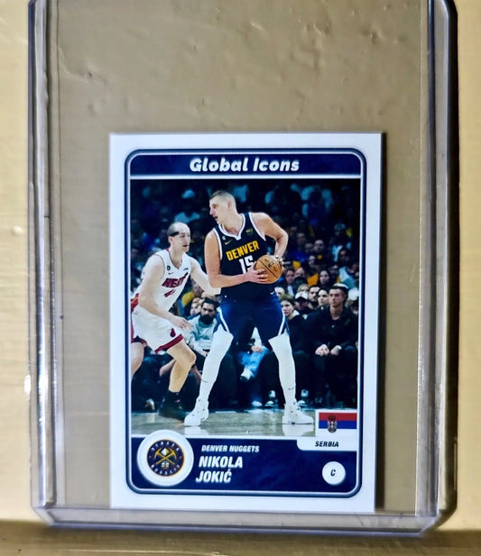 2023-24 Nikola Jokić Panini NBA Basketball #68 Global Icons Sticker - Basketball Card Single