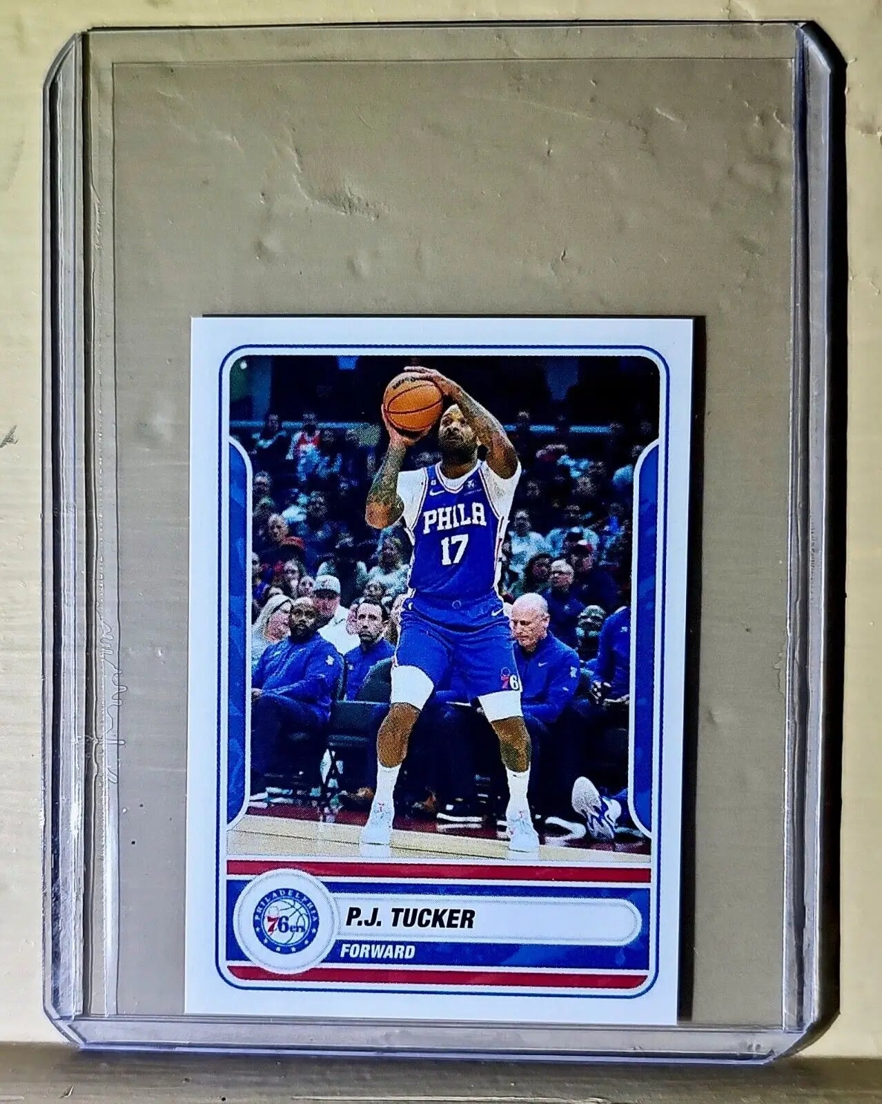 2023-24 P.J. Tucker Panini NBA Basketball #265 Sticker Philadelphia 76ers - Basketball Card Single