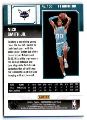 2023-24 Panini Contenders #100 Nick Smith Jr. - Basketball Card Single