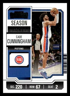 2023-24 Panini Contenders #20 Cade Cunningham - Basketball Card Single