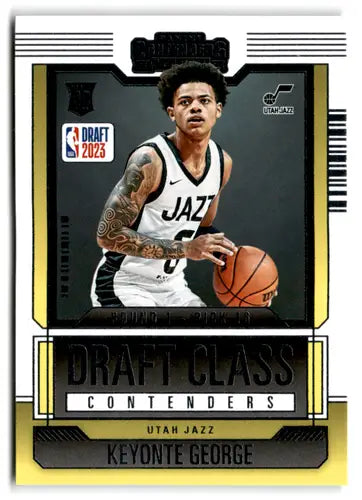 Keyonte George basketball card from Panini Contenders Draft Class 2023 Original Gloss