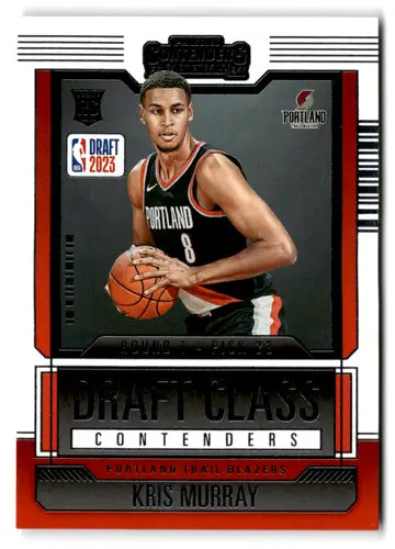 Kris Murray basketball card from 2023-24 Panini Contenders Draft Class Contenders series