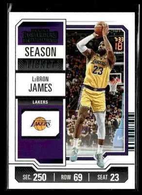 2023-24 Panini Contenders #46 LeBron James - Basketball Card Single