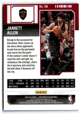 2023-24 Panini Contenders #58 Jarrett Allen - Basketball Card Single