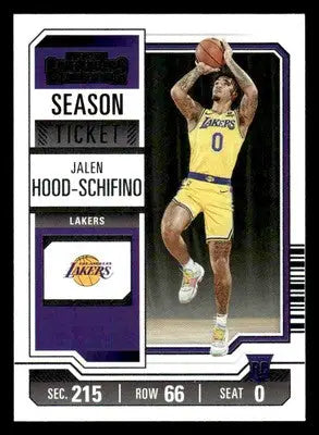 2023-24 Panini Contenders #83 Jalen Hood-Schifino - Basketball Card Single