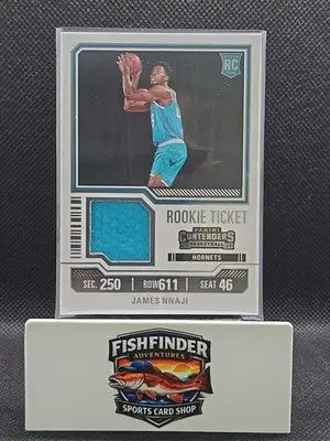 2023-24 Panini Contenders - Rookie Ticket Swatches James Nnaji #RTS-NNJ (MEM) - Basketball Card Single
