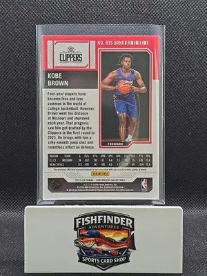 2023-24 Panini Contenders - Rookie Ticket Swatches Kobe Brown #RTS-BRN (MEM RC) - Basketball Card Single