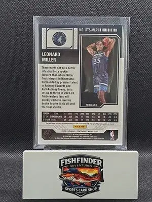 2023-24 Panini Contenders - Rookie Ticket Swatches Leonard Miller #RTS-MLR (MEM) - Basketball Card Single