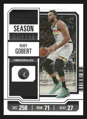 2023-24 Panini Contenders Rudy Gobert #64 Season Ticket Timberwolves