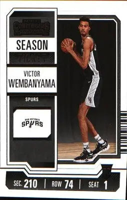 2023-24 Panini Contenders Season Ticket Retail #11 Victor Wembanyama Rookie RC - Basketball Card Single