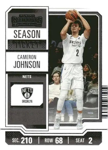 2023-24 Panini Contenders Season Ticket Retail #19 Cameron Johnson NM-M ID:74196 - Basketball Card Single