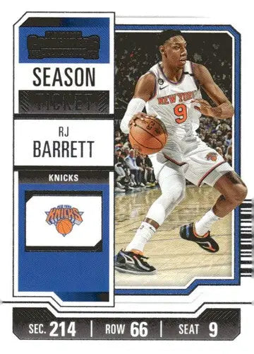 2023-24 Panini Contenders Season Ticket Retail #2 RJ Barrett NM-MT Knic ID:74183 - Basketball Card Single
