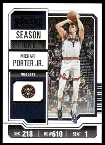 2023-24 Panini Contenders Season Ticket Retail #28 Michael Porter Jr. N ID:74665 - Basketball Card Single
