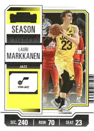 2023-24 Panini Contenders Season Ticket Retail #3 Lauri Markkanen NM-MT ID:74184 - Basketball Card Single