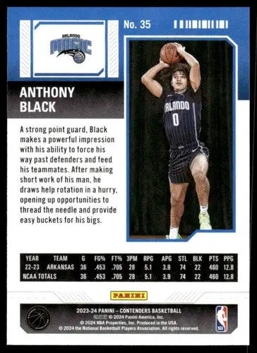 2023-24 Panini Contenders Season Ticket Retail #35 Anthony Black NM-MT ID:74207 - Basketball Card Single