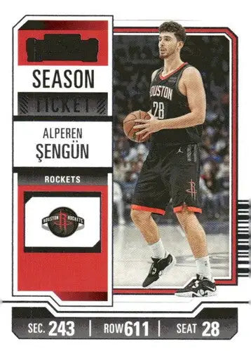 2023-24 Panini Contenders Season Ticket Retail #36 Alperen Sengun NM-MT ID:74208 - Basketball Card Single