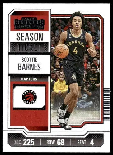 2023-24 Panini Contenders Season Ticket Retail #37 Scottie Barnes NM-MT ID:74209 - Basketball Card Single