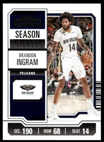 Original gloss Panini Contenders Brandon Ingram basketball card for 2023-24 season