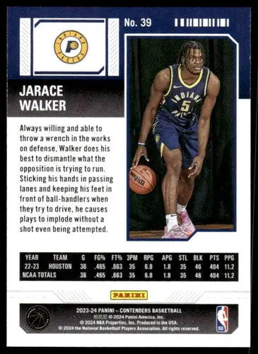 2023-24 Panini Contenders Season Ticket Retail #39 Jarace Walker NM-MT ID:74210 - Basketball Card Single