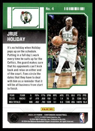 2023-24 Panini Contenders Season Ticket Retail #4 Jrue Holiday NM-MT Ce ID:74185 - Basketball Card Single