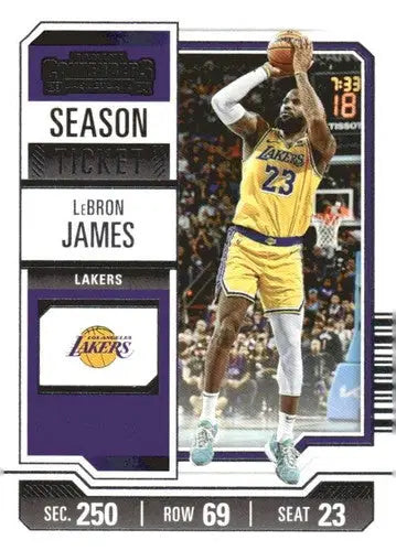 2023-24 Panini Contenders Season Ticket Retail #46 LeBron James NM-MT L ID:74214 - Basketball Card Single