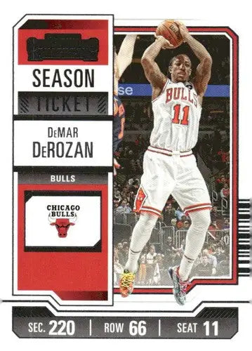 2023-24 Panini Contenders Season Ticket Retail #48 DeMar DeRozan NM-MT ID:74215 - Basketball Card Single