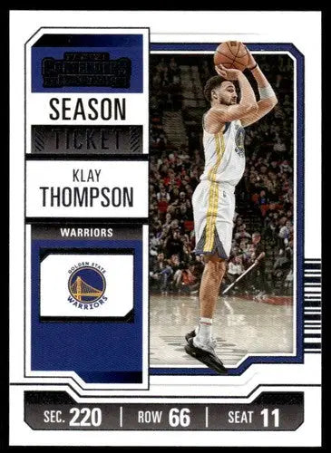 2023-24 Panini Contenders Season Ticket Retail #5 Klay Thompson NM-MT W ID:74186 - Basketball Card Single