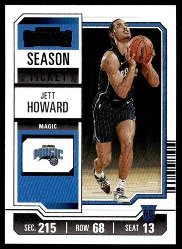 Original gloss Jett Howard basketball card from 2023-24 Panini Contenders Season Ticket retail