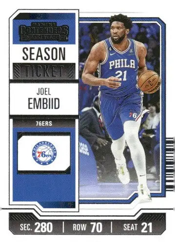 2023-24 Panini Contenders Season Ticket Retail #56 Joel Embiid NM-MT 76 ID:74220 - Basketball Card Single