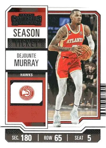 2023-24 Panini Contenders Season Ticket Retail #57 Dejounte Murray NM-M ID:74221 - Basketball Card Single