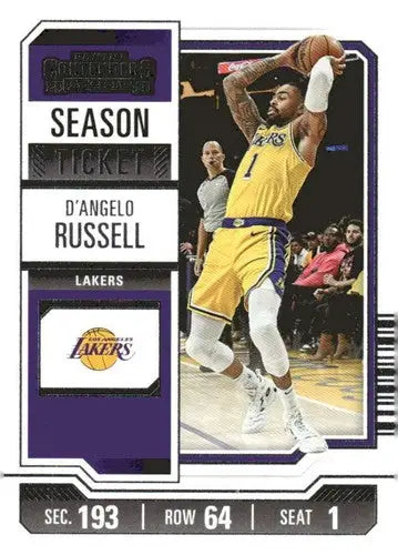 2023-24 Panini Contenders Season Ticket Retail #63 D’Angelo Russell NM- ID:74225 - Basketball Card Single