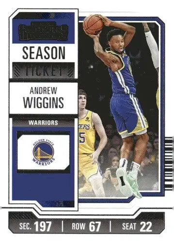 2023-24 Panini Contenders Season Ticket Andrew Wiggins basketball card with original gloss