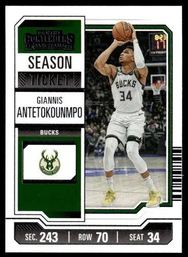 2023-24 Panini Contenders Season Ticket Retail #66 Giannis Antetokounmp ID:74675 - Basketball Card Single