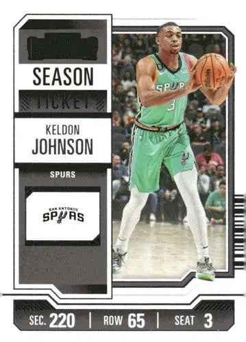 2023-24 Panini Contenders Season Ticket Retail #68 Keldon Johnson NM-MT ID:74230 - Basketball Card Single