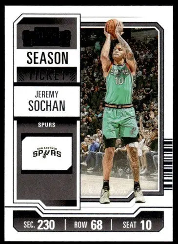 2023-24 Panini Contenders Season Ticket Retail #70 Jeremy Sochan NM-MT ID:74232 - Basketball Card Single