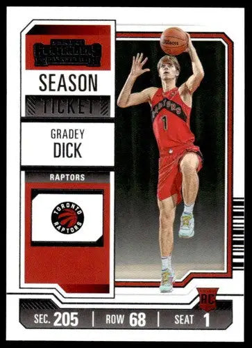 2023-24 Panini Contenders Season Ticket Retail #71 Gradey Dick NM-MT Ra ID:74676 - Basketball Card Single