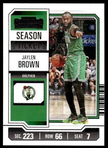 2023-24 Panini Contenders Season Ticket Retail #72 Jaylen Brown NM-MT C ID:74233 - Basketball Card Single
