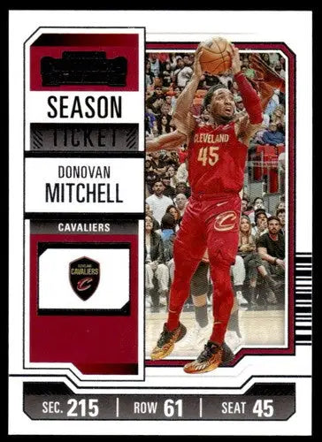 2023-24 Panini Contenders Season Ticket Retail #75 Donovan Mitchell NM- ID:74677 - Basketball Card Single