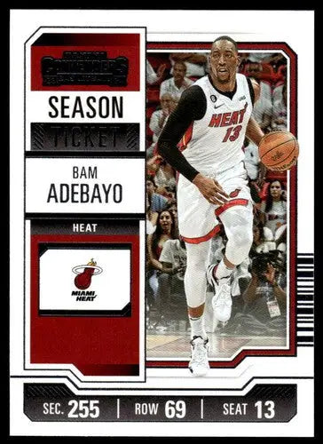 2023-24 Panini Contenders Season Ticket Retail #78 Bam Adebayo NM-MT He ID:74236 - Basketball Card Single