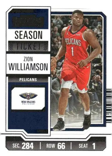 2023-24 Panini Contenders Season Ticket Retail #79 Zion Williamson NM-M ID:74237 - Basketball Card Single